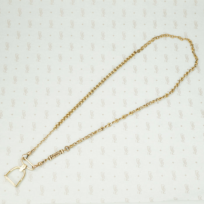 The Golden Stirrup Double Hook Necklace