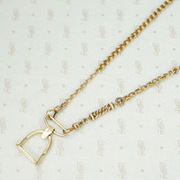 The Golden Stirrup Double Hook Necklace