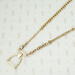 The Golden Stirrup Double Hook Necklace