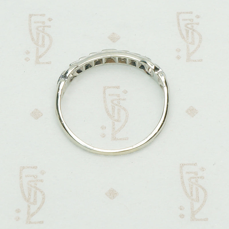 Adorable Vintage Buckle Side Diamond Band