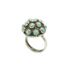 Vintage Taxco Silver and Turquoise Dome Ring