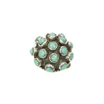 Vintage Taxco Silver and Turquoise Dome Ring
