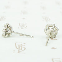 The 1 carat Vintage Platinum Diamond Studs
