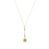 Suffragette Pendant Amethyst Peridot and Pearls circa 1910