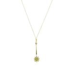 Suffragette Pendant Amethyst Peridot and Pearls circa 1910