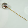 Reverse Carved and Painted Crystal Stick Pin