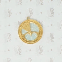 gübelin 18k sundial pendant