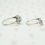 Mid Century Swirl Diamond Wedding Set