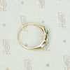 Classic Vintage Two Tone Gold Band With a Twist