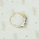 Classic Vintage Two Tone Gold Band With a Twist