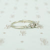 Gorgeous Vintage Swoopy White Gold Diamond Ring