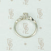 Gorgeous Vintage Swoopy White Gold Diamond Ring