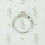 Gorgeous Vintage Swoopy White Gold Diamond Ring