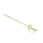 Yellow Gold Sword Necklace Vintage Conversion