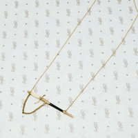 Vintage Gold Sword and Scabbard Necklace