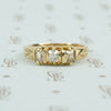 table cut diamond band