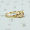 table cut diamond band