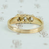 table cut diamond band