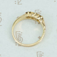 table cut diamond band side