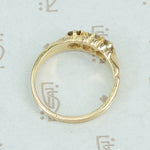 table cut diamond band side