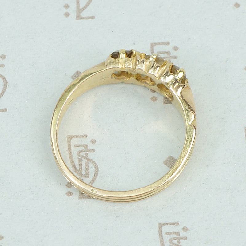 table cut diamond band side