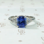 Vintage Tanzanite and Diamond Ring