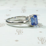 Vintage Tanzanite and Diamond Ring
