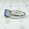 Vintage Tanzanite and Diamond Ring