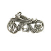 Margot de Taxco Vintage Sterling Brooch - Gem Set Love