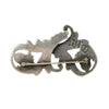 Margot de Taxco Vintage Sterling Brooch - Gem Set Love
