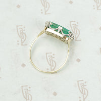 The Antique Table Cut Emerald Ring