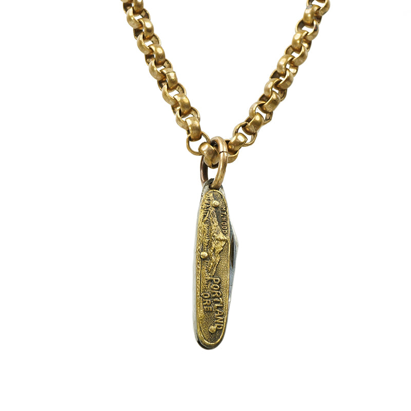 The Portland a one of a kind from The Tiny Knives Necklace Collection - Gem Set Love