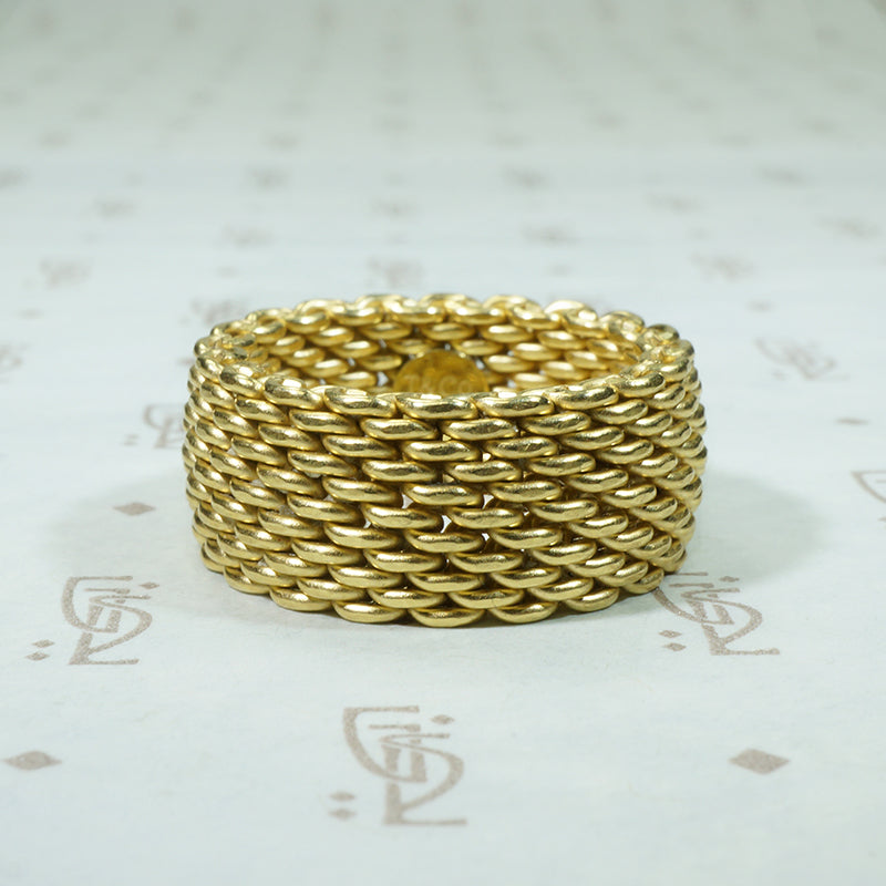 Tiffany Somerset Wide Mesh Band 18k