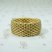 Tiffany Somerset Wide Mesh Band 18k