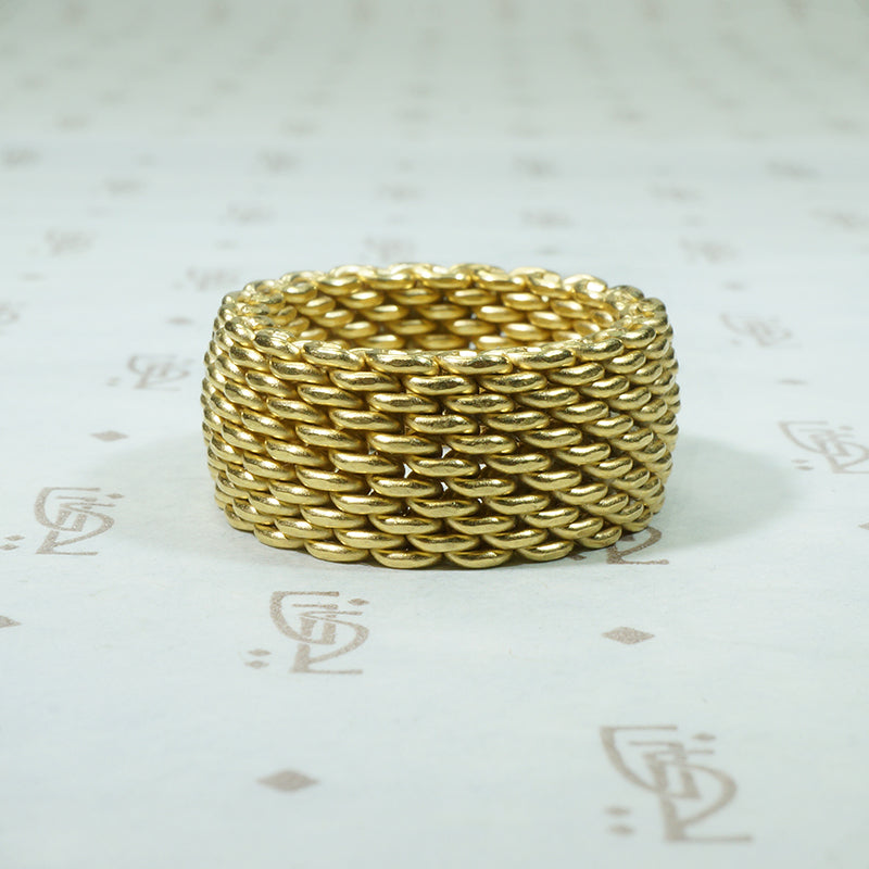 Tiffany Somerset Wide Mesh Band 18k