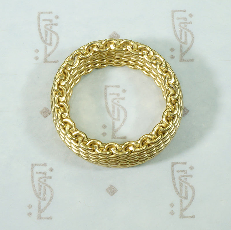 Tiffany Somerset Wide Mesh Band 18k
