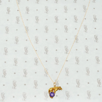 gold tiger on an amethyst ball alling & co