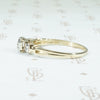 Pretty Petite Palladium and Gold Engagement Ring