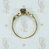 Pretty Petite Palladium and Gold Engagement Ring