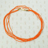 Delicate Three Strand Antique Organic Bead Necklace