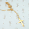 Antique Tiny Gold Cross Pendant
