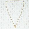 tiny 15ct heart lock necklace
