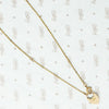 tiny 15ct heart lock necklace reverse
