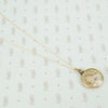 tiny moth specimen in crystal pendant