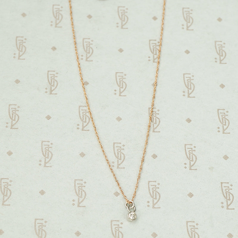 Orbit Tiny Old Mine Cut Diamond Pendant