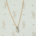 Orbit Tiny Old Mine Cut Diamond Pendant
