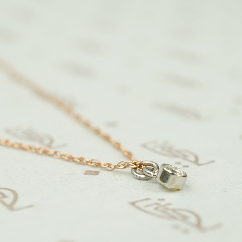 Orbit Tiny Old Mine Cut Diamond Pendant