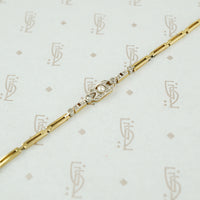 Edwardian Platinum and 18k Gold Bracelet with Rose Cut Diamonds