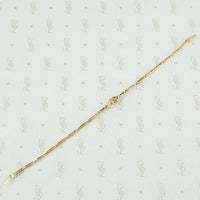 Edwardian Platinum and 18k Gold Bracelet with Rose Cut Diamonds