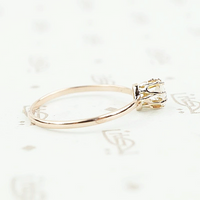 omc 1/4 carat solitaire side